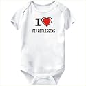 Baby Bodysuit White "I love Ferret Legging " Sports 18 - 24 Months