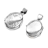 Silver Cubic Zirconia Locket Pendants, Size: 21mm