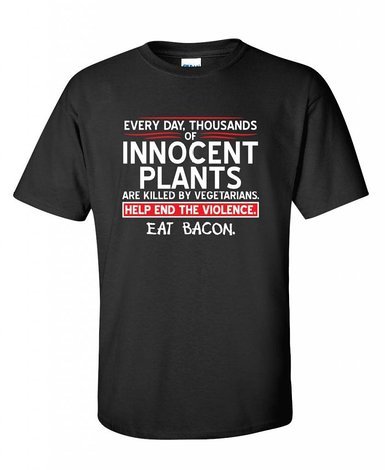 Eat Bacon funny novelty T Shirt