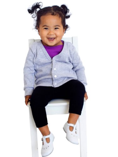 American Apparel Infant Cotton Spandex Jersey Legging Black