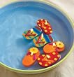 Dots and Flowers Flip Flop Floating Candles