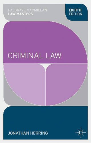 Criminal Law (Palgrave Macmillan Law Masters)