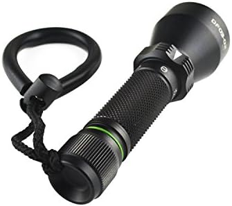 ugoe Diving LED Flashlight with Battery and Charger Kit, Underwater 100M, CREE XM-L T6 LED Lamp, 1000-Lumen, Black DF03-02