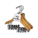 Kids 5 Hangers Suit Hangers with Clips