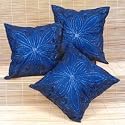 Asian Embroidered Throw Pillow Cushion Covers (Set of five)