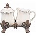 Venetian Scroll Crema Sugar & Creamer