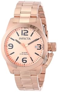 Invicta Men's 14830 Corduba Rose Gold Tone Dial 18k Rose Gold Ion-Plated Stainless Steel Watch