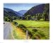 Harvest-Brush Creek Canyon by Marcia Burtt. ART PRINT Canvas Rolled.. 32.00 inches width by 26.00 inches height. Highest Quality Art Poster Print