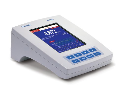 Hanna Instruments HI 4221 Single Channel pH V Bench Meter wDot Matrix LCD 115V