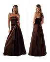 Elegantes Luxus Partykleid, Ballkleid, Abendkleid, Farbe braun
