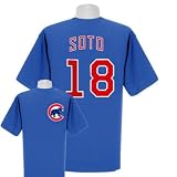 Geovany Soto Chicago Cubs Name and Number Blue T-Shirt by Majestic