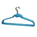BriaUSA Cascade Hangers Blue Steel Swivel Hooks -Slim, Sturdy Saves You Extra Space - Set of 10