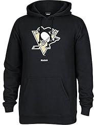 Sports: NHL Pittsburgh Penguins Mens Jersey Crest Pullover Hoodie, Medium, Black - Adidas Licensed Division - Domestic Replenishment