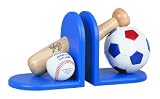 Lite Source 4AS20 Allsport Bookends, Blue, 8-1/2 by 5-1/2 by 7-Inches