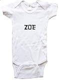 ZOE / Hurry Up - Name-series - White or Pink Onesie / Baby T-shirt