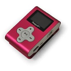 4GB Mini Clip MP3-Player Marquant pink