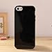 iPhone 5 & 5S Jelly Case, ANLEY Candy Fusion Series - [1.5mm Slim Fit] [Shock Absorption] Classic Jelly Silicone Case Soft Cover for iPhone 5 & 5S (Solid Black) + Free Screen Protector