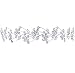 Bling Jewelry White Gold-Plated Crystal Flower and Leaf Vines Bridal Tiara Headband