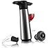Vacu Vin Wine Saver Pump with 2 x Vacuum Bottle Stoppers and 2 x Wine Servers / Pourers - Stainless Steel