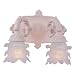 Crystorama 4705-SL Vienna Wrought Iron Semi - Flush - 4705,Silver Leaf