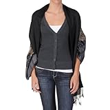 IMAGE OF Adi Designs Womens Floral Pattern Fringed Fashion Shawl