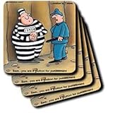 IMAGE OF Glutton For Punishment - Set Of 8 Ceramic Tile Coasters