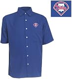 MLB Philadelphia Phillies Dark Royal Mens Premiere Button Down Shirt