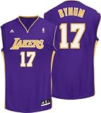 Andrew Bynum Purple Adidas Revolution 30 NBA Replica Los Angeles Lakers Youth Jersey