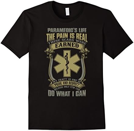Men's I am a PARAMEDIC, Paramedic T-Shirt Large Black
