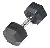 j/fit 35lb Rubber Hex Dumbbell (Single)