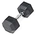 j/fit 35lb Rubber Hex Dumbbell (Single)