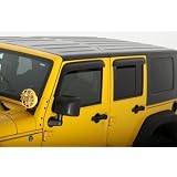 Auto Ventshade 2007-11 Jeep Wrangler Unlimited Ventvisors (4 Piece Set) by Auto Ventshade