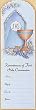 100 First Communion Mini-Bookmark Remembrances in English, 2.5" x 8.25"