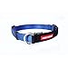 EzyDog Checkmate Martingale-Style Premium Nylon Safety Training and Correction Dog Collar - Quick-Clip Buckle and Reflective Stitching - Easy Control with no Choking Effect (Large, Blue)