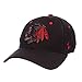 Zephyr Black Element Custom Stretch Fit Hockey Hat - Chicago Blackhawks