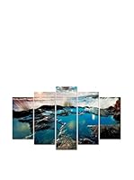 Wall Decor Fotocuadro 5 Piezas Pirámide Beautysea