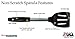 Rada Cutlery Non-Scratch Spatula – Stainless Steel Stem, Heat Resistant Handle and Flipping Surface, 11-3/4 Inches