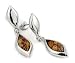 Brown Millefiori Drop Earrings