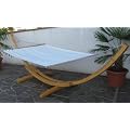 Luxus Holz H�ngemattengestell H�ngematte mit Matte AS-S RELAX-XXL 410cm L�rche NATUR