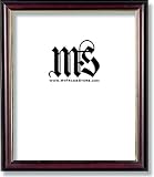 Frame for Picture Photo Diploma or Poster, Mahogany & Gold, style #607