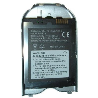 PH17B Battery for O2 XDA II / XDA2, XDA IIi / XDA2i, T-Mobile MDA II / MDA2, MDA IIi / MDA2i, E-Plus Qtek 2020, Vodafone VPA, Orange SPV M1000, i-Mate Pocket PC, HTC Himalayas, Dopod 696, 696i, 699 + Back Cover