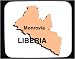 Decorated Mouse Pad with africa, map, liberia