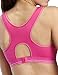 Yvette Women Sports Bra #6035 - Padded Cups/Racerback/Elastic Band/High Impact