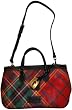 Women's Dooney & Bourke Purse East West Handle Top Zip Crimson Plaid