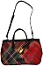 Women's Dooney & Bourke Purse East West Handle Top Zip Crimson Plaid