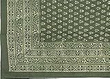 ShalinCraft Cotton Bed Linen Flat Bedsheets India Block Print Twin Size (bssht588)