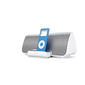 iLuv i189 Speaker System with 3D Sound and Dock for iPod (White)