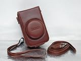 Leather Case Panasonic Lumix LX5 Camera Bag (Brown)