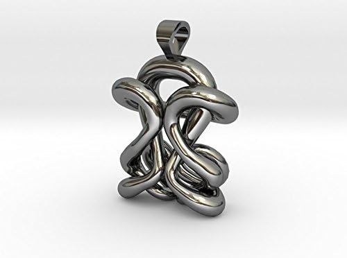 3D Printed Infinity / Celtic / Endless Knot Pendant in Sterling Silver. Premium Polished Finish