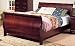 Queen Homelegance Dijon Solid Hardwood Sleigh Bed in Cherry Finish